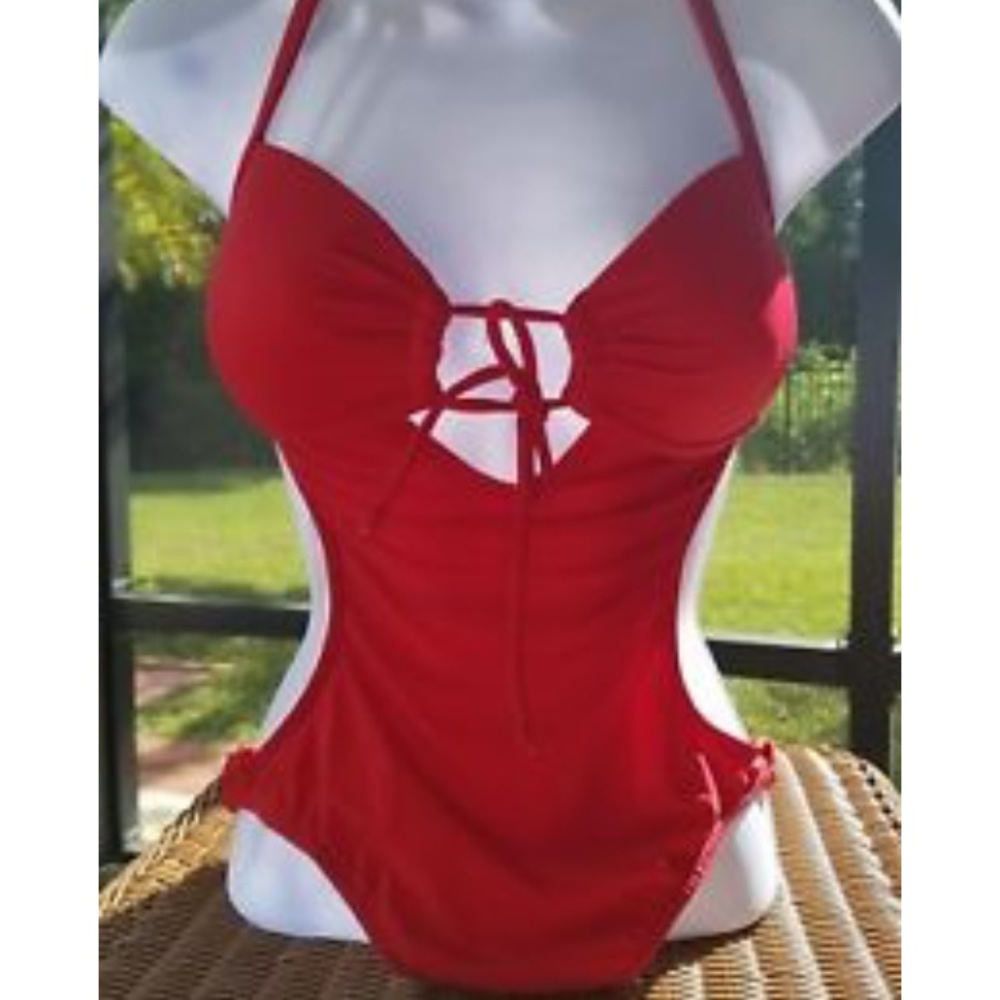 New Venus Red Sweetheart Monokini